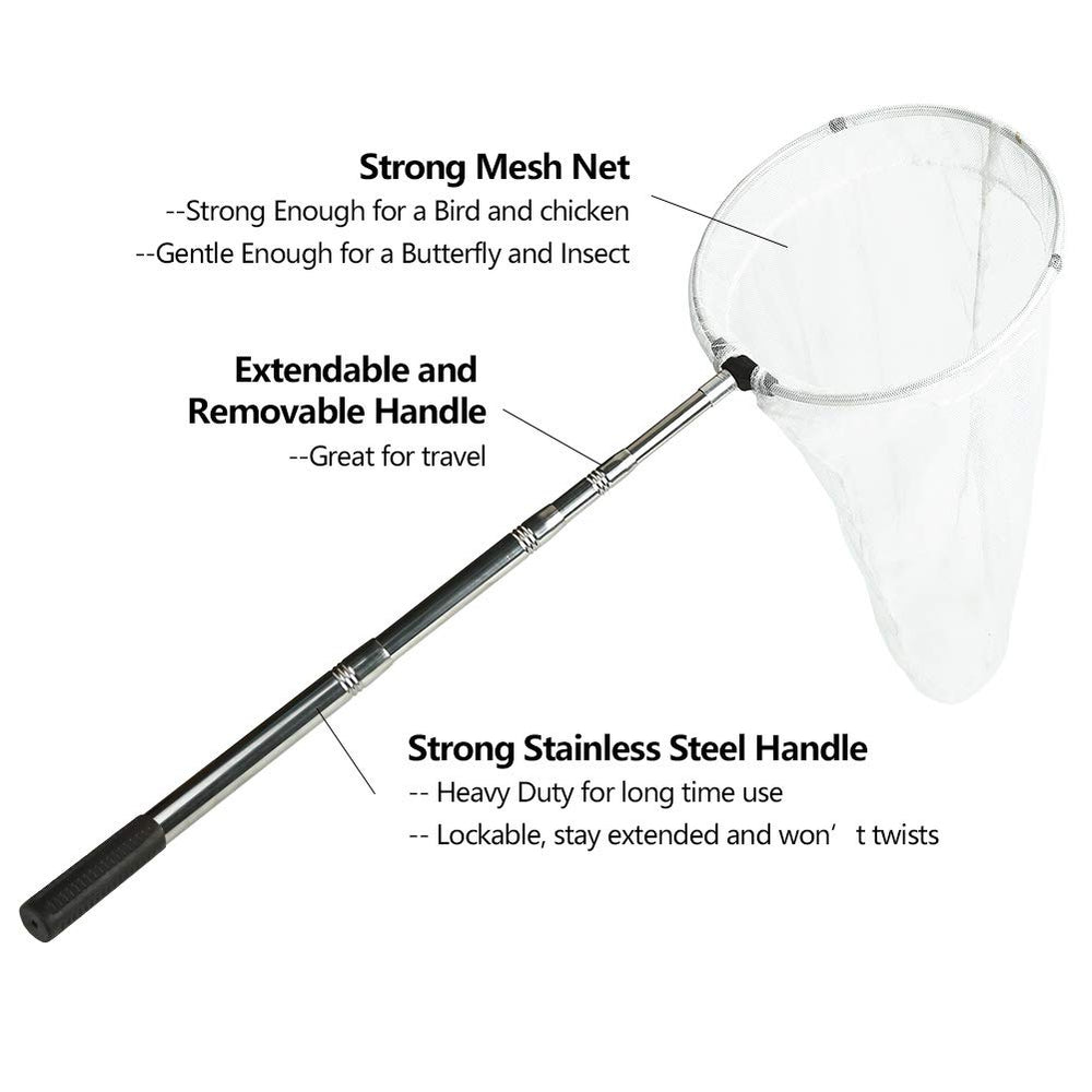 RESTCLOUD insect net 24-inch depth helps reach from tall shrubs