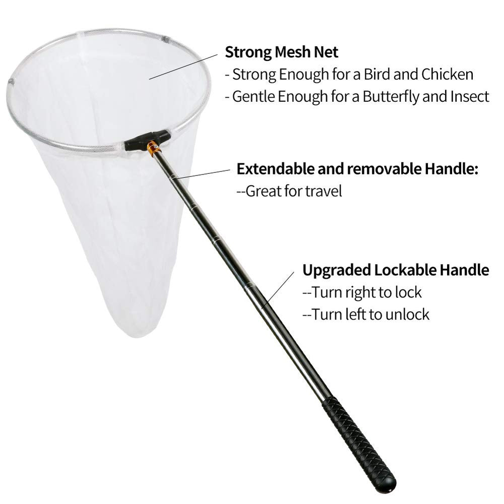 RESTCLOUD net features 24-inch depth for secure specimen capture.