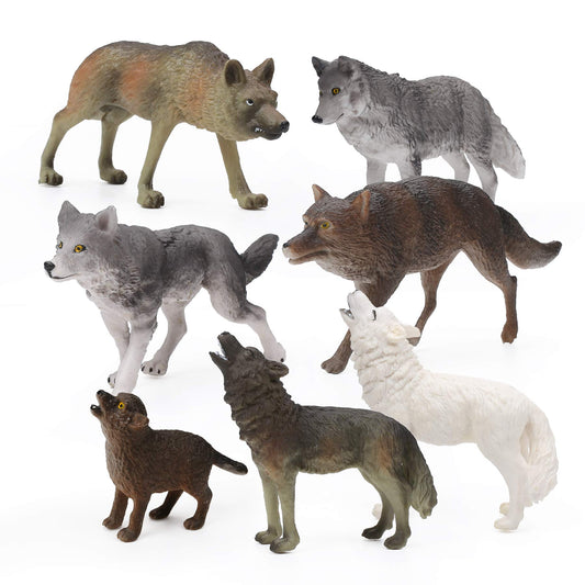 RESTCLOUD Wolf Standing figurine for lifelike dioramas and displays.