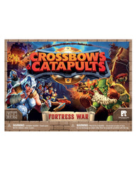 Restoration Games Crossbows and Catapults Fortress War image showing fortress-building action for quick, social play.