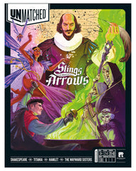 Restoration Games Unmatched Slings and Arrows Shakespeare hero miniature for fast tactical duels
