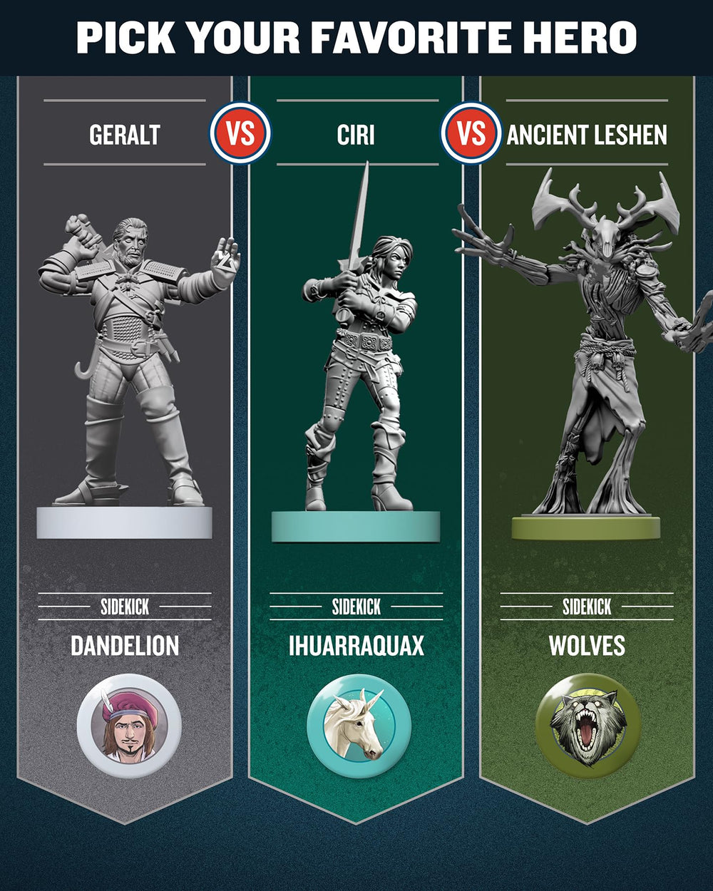 Restoration Games Unmatched 30-card deck provides varied attack and defense options