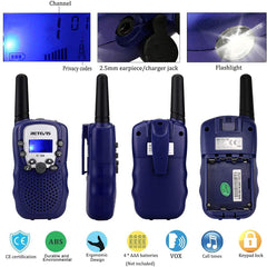 Retevis RT388 built-in flashlight aids nighttime outdoor adventures