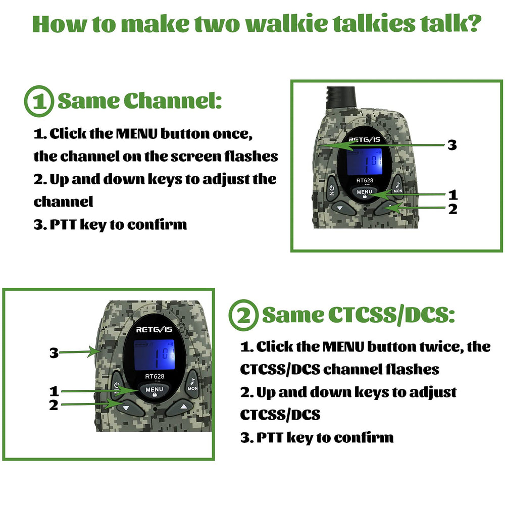 Retevis RT628 keypad lock prevents accidental presses during play
