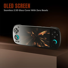 Retroid Pocket 5 touchscreen close-up highlights vibrant 5.5-inch display.