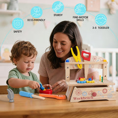 REXBETI apron for kids tool set encourages role-play while keeping clothes clean.