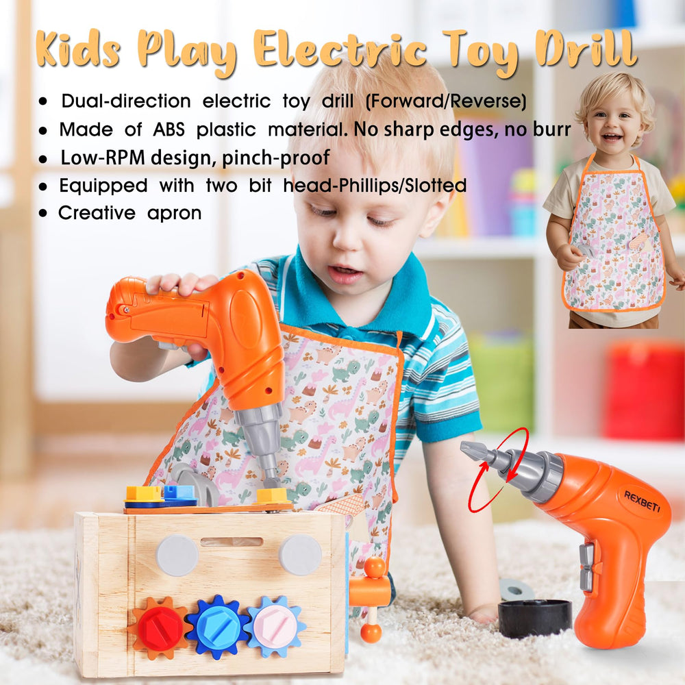 REXBETI exclusive apron supports imaginative carpentry role play