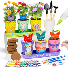 RGBDOT Kids Gardening Set pots for little hands inspire creative painting and personal keepsakes.