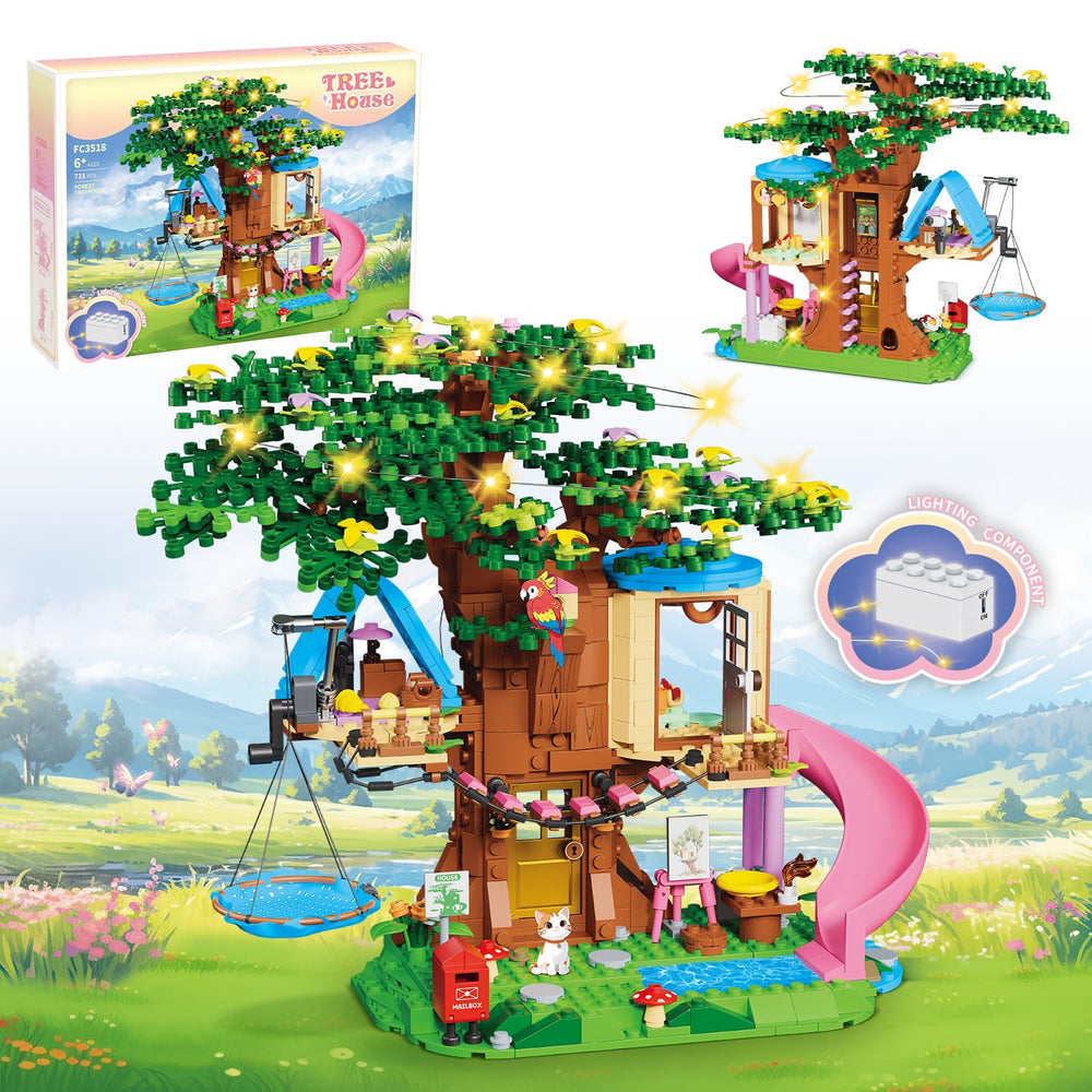 RGXRGX Treehouse Girls set hero image, vibrant treehouse for creative play and collaborative imagination.