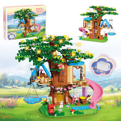 RGXRGX Treehouse Girls set hero image, vibrant treehouse for creative play and collaborative imagination.