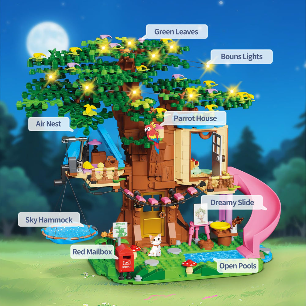 RGXRGX Treehouse Girls slide feature, inviting dynamic motion during imaginative adventures.