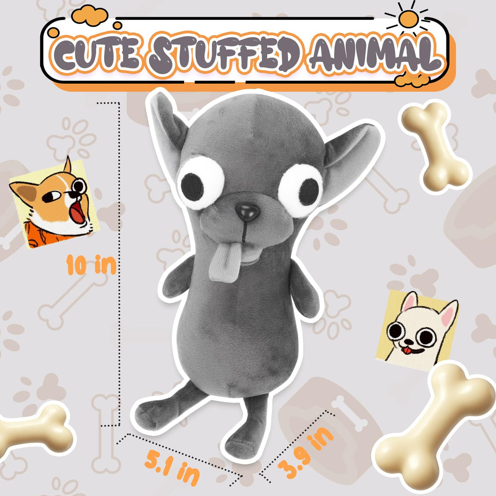 RHHSSE Chihuahua Plush with tongue-out face for goofy charm.