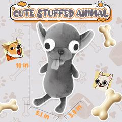 RHHSSE Chihuahua Plush with tongue-out face for goofy charm.