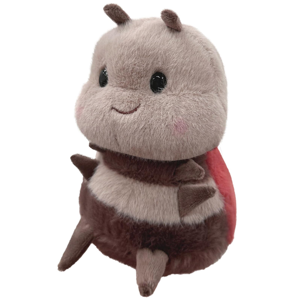 RHHSSE chubby smiling ladybug plush face, perfect for comforting hugs.