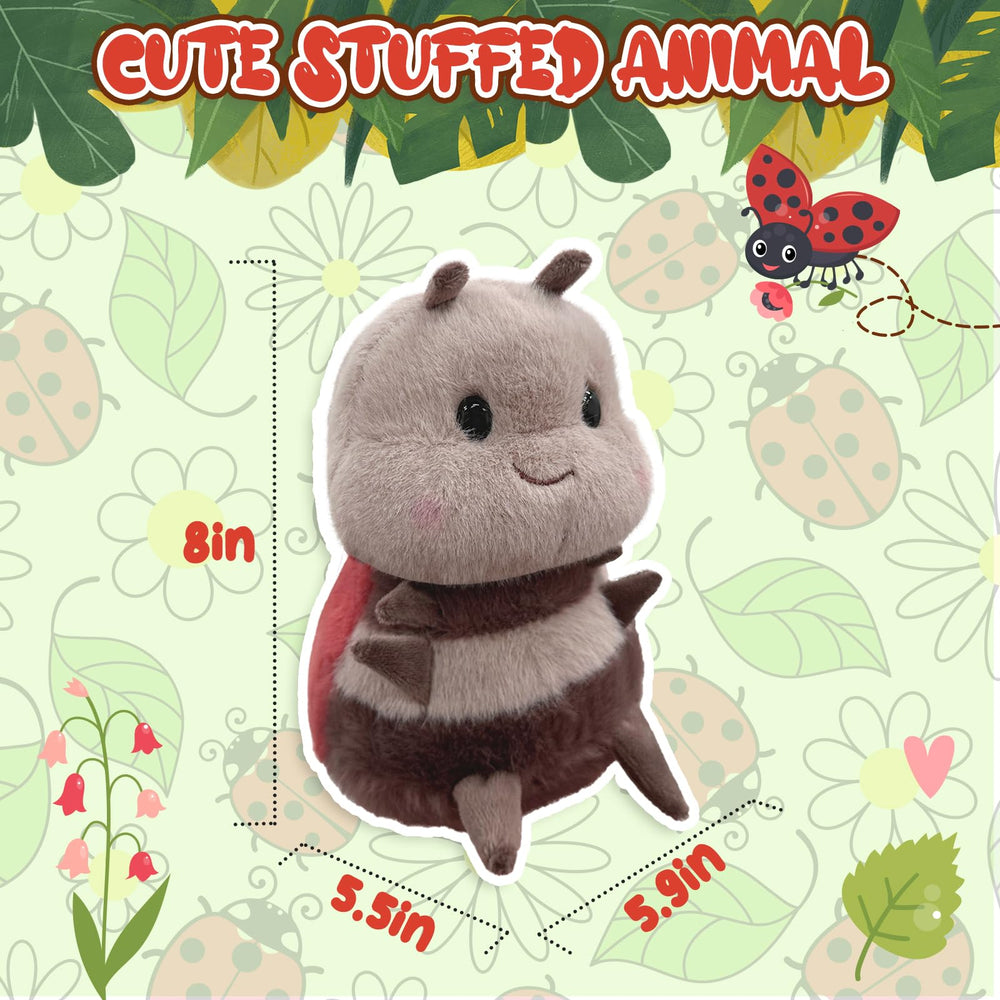 RHHSSE seven-spotted ladybug plush body for cozy snuggles.