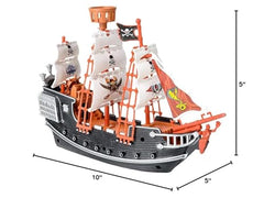 Rhode Island Novelty pirate boat play scene supports creative pretend quests.
