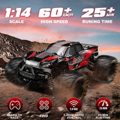Rhybor 4WD suspension climbs over dirt, grass, and pavement with stability