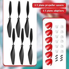 Riakrum propeller savers for TR-P51 protect blades during use for RC planes.