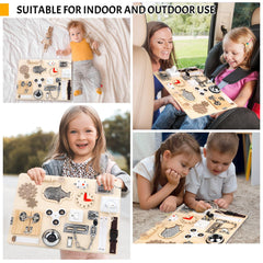RIANEAN Busy Board makes a thoughtful, engaging gift for toddlers and caregivers