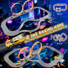 RIANEAN slot car track overpass bridge offers thrilling vertical twists during races.