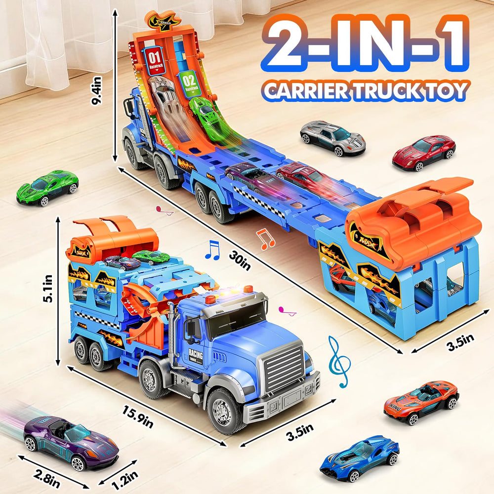 RIANEAN smart storage spots keep cars organized during play.
