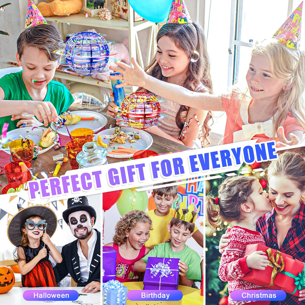 RIEYON Flying Orb Ball suitable for indoor and outdoor fun with friends.