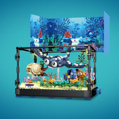 RiceBlock manta ray poseable feature for dynamic display and tactile exploration