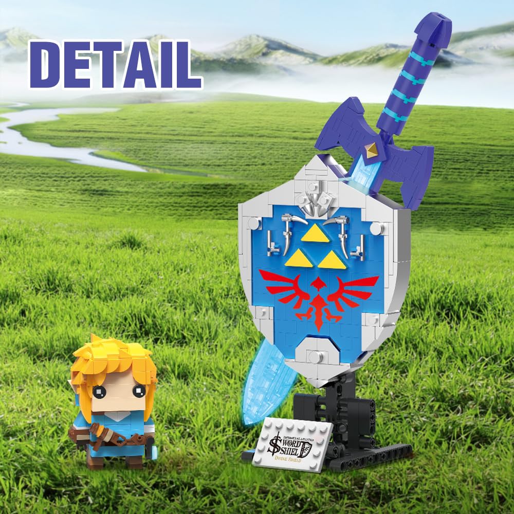 RiceBlock Master Sword measures about 6.3 inches for display