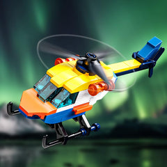 RiceBlock water helicopter demonstrates aerial play and surface scene potential