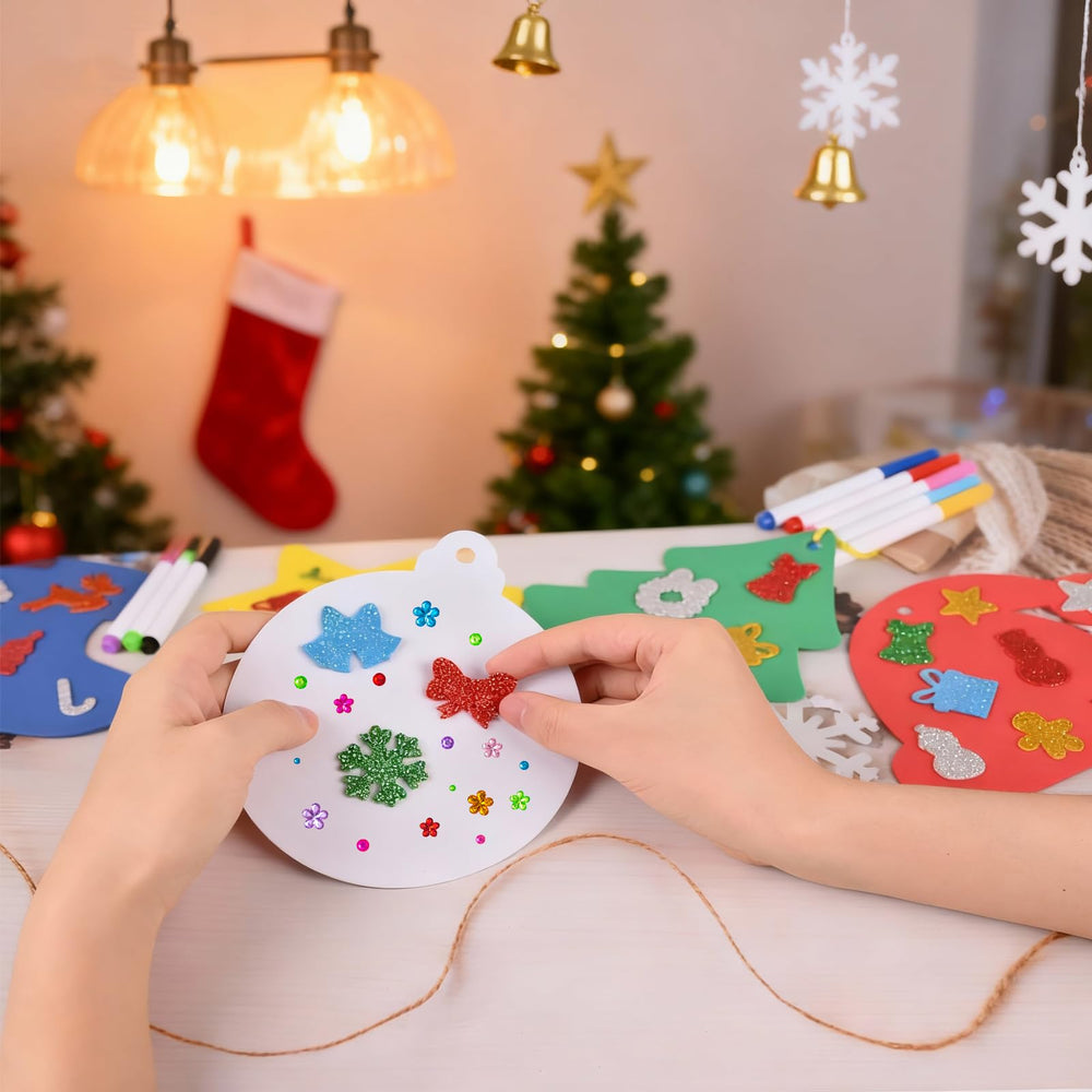RICEDUO Christmas tree foam stickers perfect for DIY decorations.