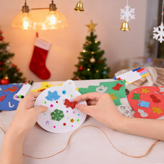 RICEDUO Christmas tree foam stickers perfect for DIY decorations.