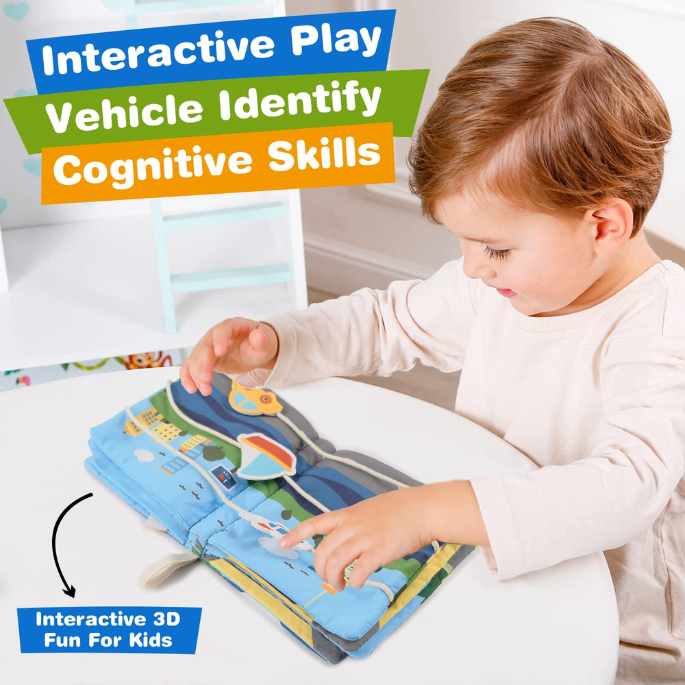 Richgv baby book mini mirror promotes self-recognition and curiosity.