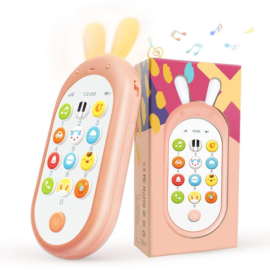 Richgv baby phone toy with 12 functions supports early learning through interactive sounds