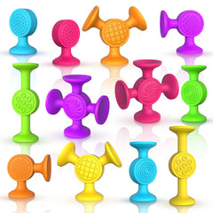 Richtim Toddlers suction cup bath toys for assembly play improving fine motor skills.