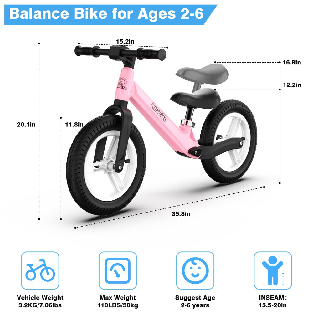 Ridego 12-Inch Balance Bike detachable windmill adds playful motion to rides.