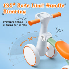 Ridego music and glow handlebar entertains during rides with cheerful tunes.