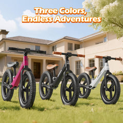 Ridego no-pedals design encourages early balance before pedaling.