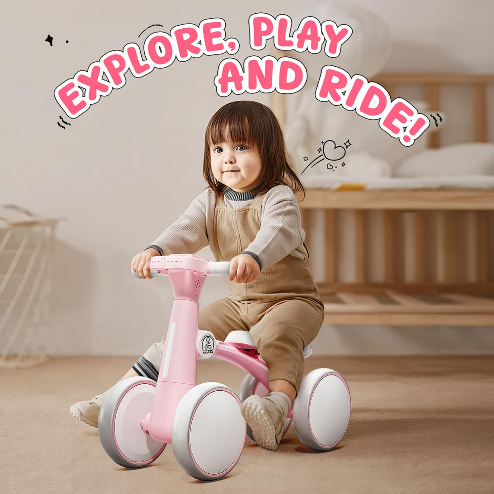 Ridego soft PU seat and non-slip handlebars for comfort