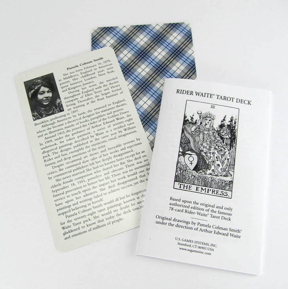 Rider-Waite sample card The Empress shows vibrant imagery for intuitive readings.