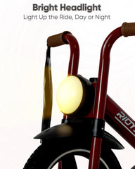 RIDYEE tricycle adjustable seat grows with your child for continued comfort.