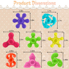 Riferg mini finger spinner in action with smooth rotation for focus