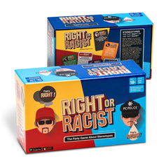 Right Or Racist card game deck ready for party play and lively debates.
