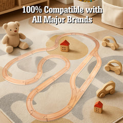 Right Track Toys straight track keeps layouts steady and clean