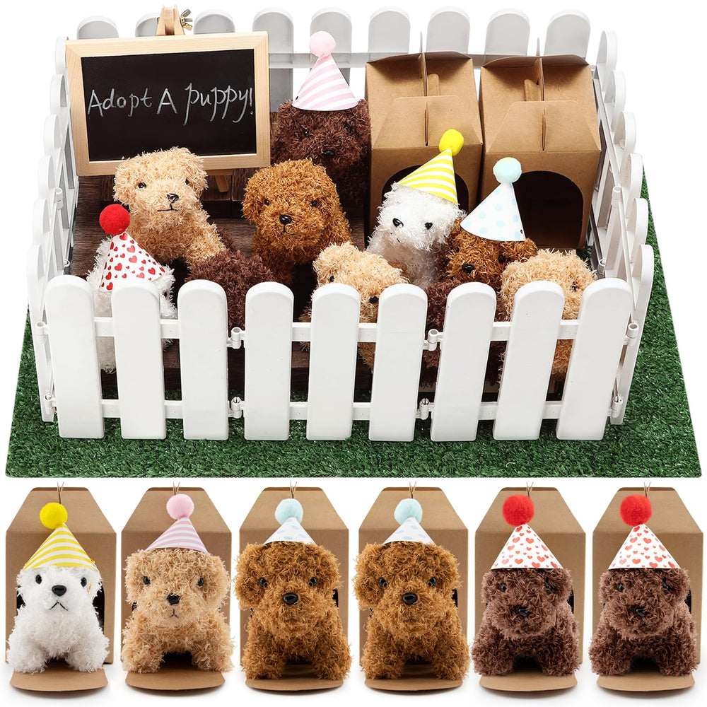 Rigibright adopt-puppy mini-dogs plush for party favors and cuddly play.