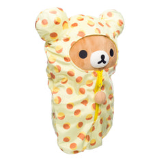 Removable sleeping bag feature on the Rilakkuma plush