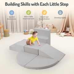 Rinnebbit interconnected blocks stay stable on floors with Velcro joins.