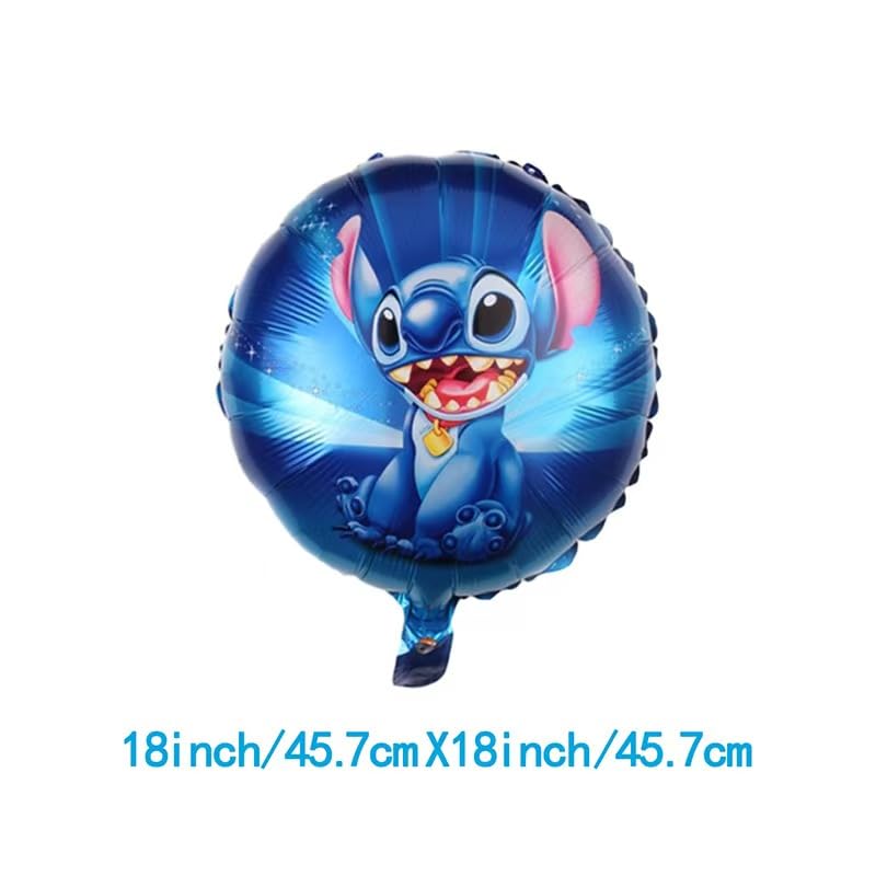 RINSUNCA Stitch cupcake toppers ornament treats with cute characters.