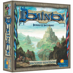 Rio Grande Games Dominion 2nd Edition cover art highlights updated visuals for inviting play