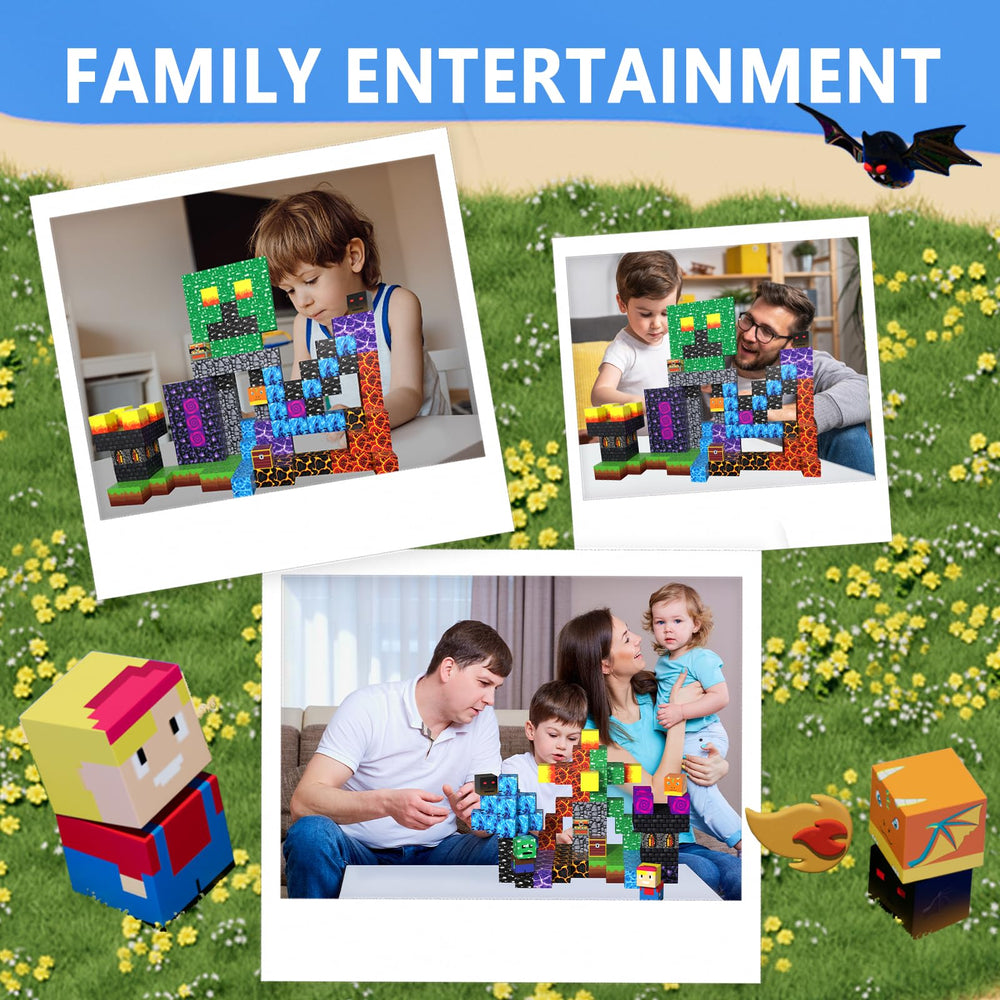 Riomuru colorful building pieces encourage collaboration and imaginative play.