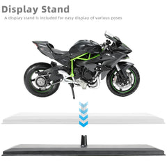Risopen Kawasaki Ninja H2R 1:12 tire detail reveals textured realism for display.
